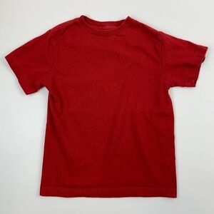 Old Navy T Shirt Kids Small Crew Neck Short Sleeve Solid Red